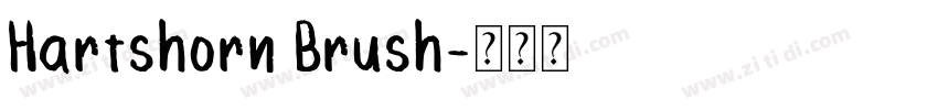 Hartshorn Brush字体转换